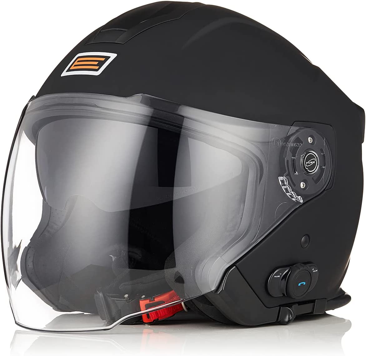 ORIGINE Motorradhelm Jethelm Roller Helm Bluetooth ECE Mit Doppel Visier Test
