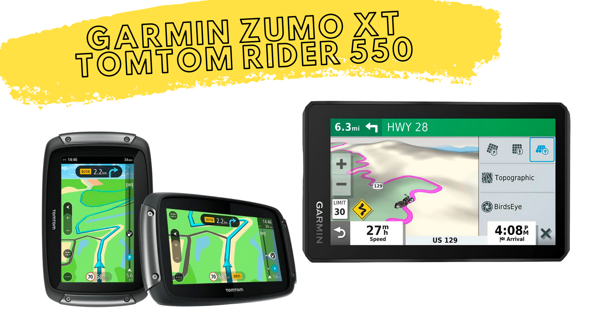 Garmin Zumo XT vs TomTom Rider 550